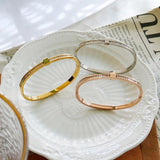 Love Charm Cuff Bangle Stainless Steel Jewelry