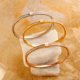Love Charm Cuff Bangle Stainless Steel Jewelry