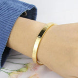 Zircon & Cross Nut Nail Bracelet Stainless Steel Jewelry