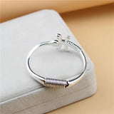 Anslow Dragonfly Bangle Bracelet Silver Plated Femme Jewelry