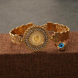 Ottoman Coin Crystal Bangles Lucky Eye Jewelry