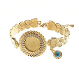Ottoman Coin Crystal Bangles Lucky Eye Jewelry