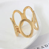 Hollow Wide Cuff Bracelet for Women