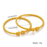 2Pcs Kids Beads Bracelet Small Bangle Party Jewelry
