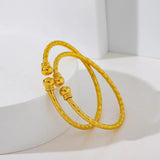 2Pcs Kids Beads Bracelet Small Bangle Party Jewelry