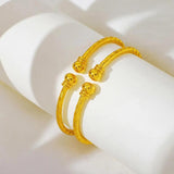 2Pcs Kids Beads Bracelet Small Bangle Party Jewelry