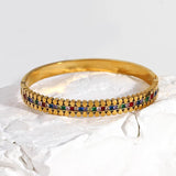 Colorful Cubic Zirconia Bracelet Bangle 18K Plated Jewelry Women