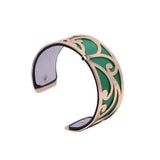 Flower Leather Cuff Bracelet for Women