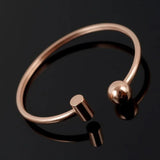 Stainless Steel Open Cuff Bracelet for Women Men
