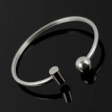 Stainless Steel Open Cuff Bracelet for Women Men