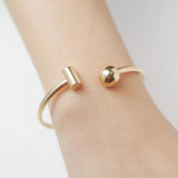 Stainless Steel Open Cuff Bracelet for Women Men
