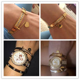 Stainless Steel Crystal Bracelet Love Heart