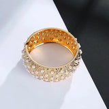 Bohemia Pearl Ornament Wide Bracelet Retro Pattern