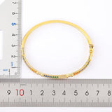 Nidin Colorful Zircon Bangle Plated Jewelry For Woman