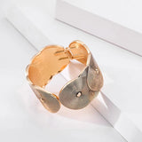 Punk Geometric Metal Statement Bracelets Lady Party