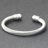 Twisting Line Stainless Steel Bracelets Bangle for Women Party Gift