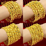 Plated Bangles Bracelet Women Indian Copper Jewelry