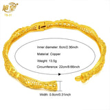 Plated Bangles Bracelet Women Indian Copper Jewelry