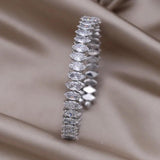 Zircon Geometric Open Bracelet Women's Party Accessories