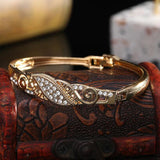 3 PCS Rhinestone Cuff Bangle Arabic Ethnic Wedding Jewelry Morocco Bridal