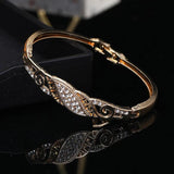 3 PCS Rhinestone Cuff Bangle Arabic Ethnic Wedding Jewelry Morocco Bridal