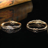 3 PCS Rhinestone Cuff Bangle Arabic Ethnic Wedding Jewelry Morocco Bridal