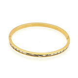 Crystal Love Bracelets for Women - Stainless Steel Wedding Bangles