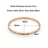 Crystal Love Bracelets for Women - Stainless Steel Wedding Bangles