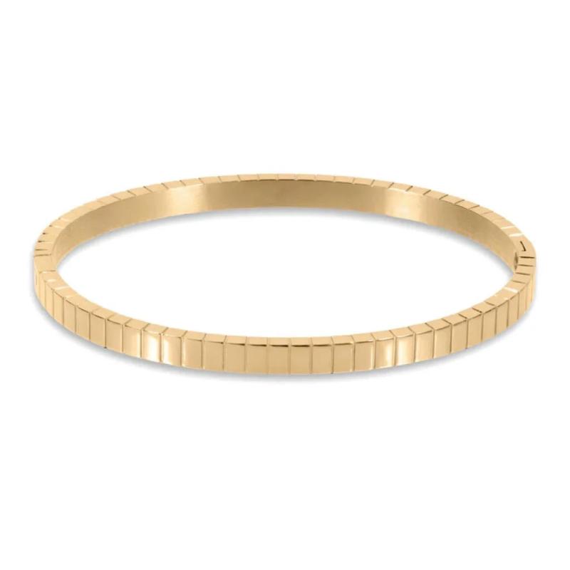 Punk Stainless Steel Metal Bangle Bracelet for Women