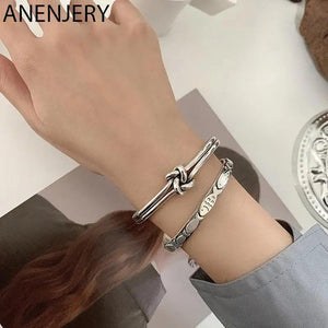 Silver Fish Knot Bangles Open Cuff Bangle Jewelry