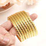 8 pcs 71mm Unopenable Charm Bangles for Women