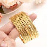 8 pcs 71mm Unopenable Charm Bangles for Women