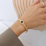 Roman Numeral Love Resin Bracelets for Women