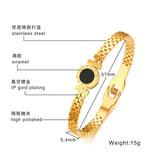 Roman Numeral Love Resin Bracelets for Women