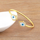 Hot Devil's Eye Bracelet Geometric Oil Drop Bangle