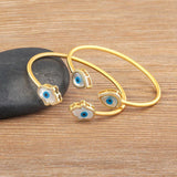 Hot Devil's Eye Bracelet Geometric Oil Drop Bangle