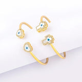 Hot Devil's Eye Bracelet Geometric Oil Drop Bangle