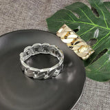 Punk Metal Geometric Big Bangles For Women Statement Vintage Unique Alloy Cuff