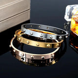 Stainless Steel Plated Cuff Bangles Charm Ball Bracelets For Women Party Jewelry