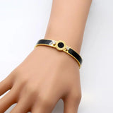 Rubber Roman Numerals Bangles & Bracelets Crystal Zircon Hand Female