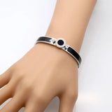 Rubber Roman Numerals Bangles & Bracelets Crystal Zircon Hand Female