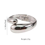 Alloy Wide Opened Bangles Snake Bracelet for Women