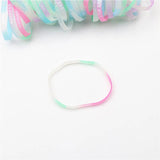 50pcs Multicolor Love Friendship Silicone Bracelet Bangle Mix Style