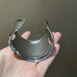 Metallic Open Bracelet Big Cuff Bangles for Women