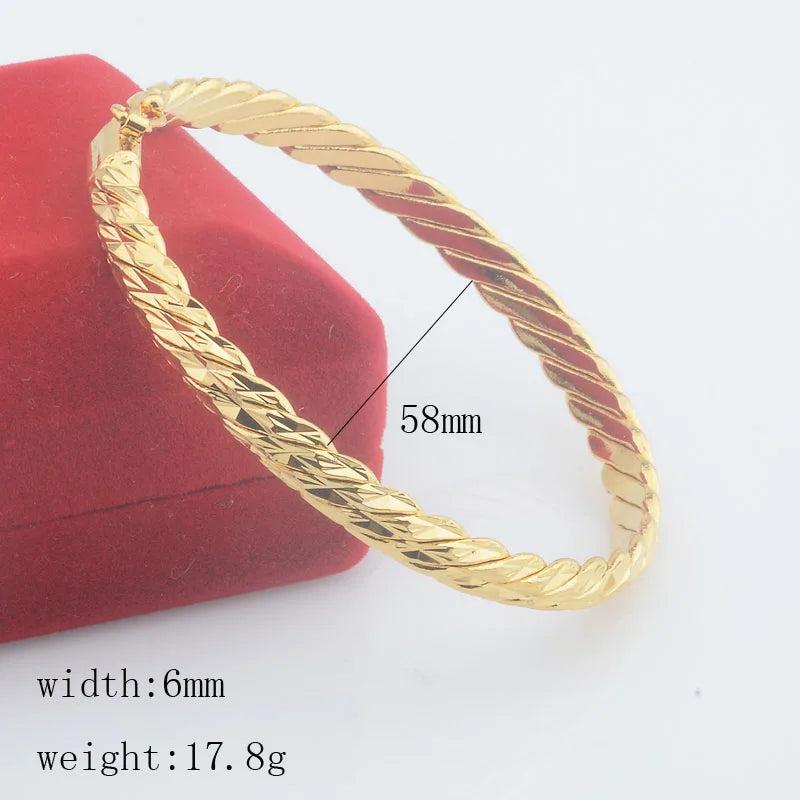 6mm Women Ladies Party Wire Bangles Bracelets Openable Wristband Jewelry
