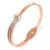 Stainless Steel Zirconia Bangles for Women