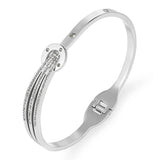 Stainless Steel Zirconia Bangles for Women