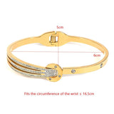 Stainless Steel Zirconia Bangles for Women