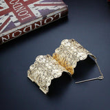 Sunspicems Silver Big Size Bangle African Bride Wedding Jewelry