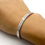 Classic Zircon Roman Numerals Bracelet, Women's Jewelry Bangle